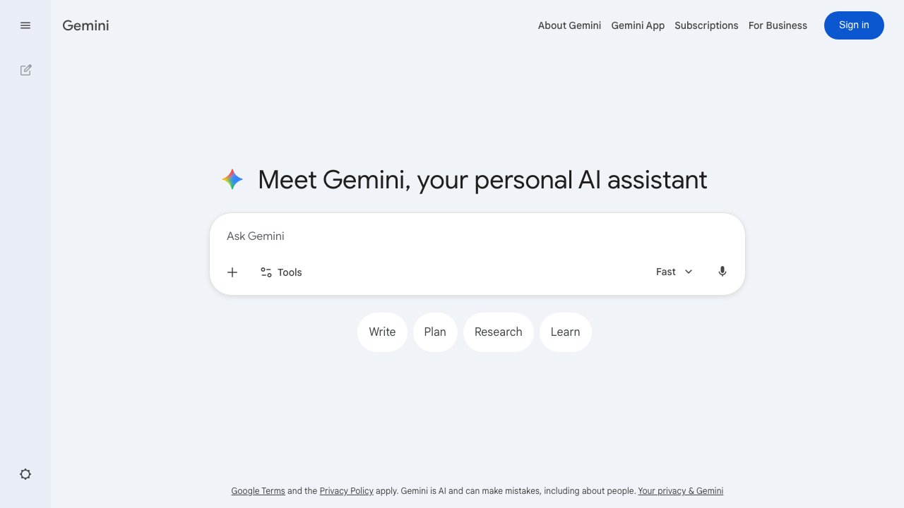 Google Gemini — 생성형 AI 챗봇 로고